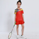 
Quick-drying children's badminton suits for boys and girls short-sleeved summer primary and secondary school students table tennis uniforms training uniforms team sportswear competition team uniforms running clothes shorts group purchase printing children's clothing 3879 red (with red skirts and pants) S size