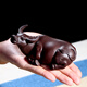 Xiyin Tao Mansion Yixing Zisha tea pet master Chen Hongjun's all-handmade zodiac cow tea pet tea play tea table can raise the bullish spirit---Handmade works of Chen Hongjun