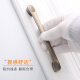 奥非加衣柜门拉手欧式单孔橱柜子仿古铜青古抽屉复古单孔家具五金把手 6630-96MM青古
