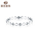 Caibai Jewelry Platinum Ring Pt950 Wave Platinum Ring Fashionable Women's Simple Ring Pricing BD Platinum Ring About 0.85g About size 11