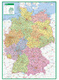 2023 Deutschland Karte Folio (594 mmm841mm) Weltkarte für Reisen und Studienabland wasserdichte Beschichtungskarte Neue Revision detaillierter Ortsname umfassender Inhalt
