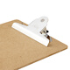 Deli A4 writing board clip multi-function file board clip metal powerful clip meeting clip writing pad poetry recitation pad student information storage clip [brown] no need 4
