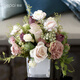 Wild style natural style mixed and match floral art simulation floral hotel living room coffee table decoration TV cabinet decoration counter decoration rose desktop flower AC828