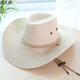 Nozhi Meng Western Cowboyhut Männer und Frauen Sonnenhut Strandhut großer Brennhut Sonnenstras