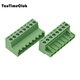 TaoTimeClub solder-free plug-in terminal block KF2EDG5.08 pitch 5.08M 8P 1 set