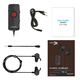 Siberia (XIBERIA) MG-2PRO headphones in-ear wired gaming headsets with microphone computer and mobile phone headphones Vibration 7.1 channel external sound card Black