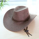 Nozhi Meng Western Cowboyhut Männer und Frauen Sonnenhut Strandhut großer Brennhut Sonnenstras