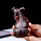 Xiyin Tao Mansion Yixing Zisha tea pet master Chen Hongjun's all-handmade zodiac cow tea pet tea play tea table can raise the bullish spirit---Handmade works of Chen Hongjun