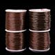Jun En DIY Brown Crystal Elastic Cord Elastic Rope Beading Wire Threading Beads Bracelet Bracelet Wire Accessories Diameter 1.0 mm per roll