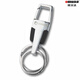 OMD exquisite keychain waist hanging keychain personalized fashionable portable stainless steel keychain for men and women creative customizable 3677 silver
