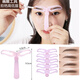 Ji Meng Lazy Eyebrow Assistant for Female Beginners, Complete Set of Tools for Beginners, Eyebrow Assistant, Eyebrow Sticker, Six Types of Eyebrow Appliances + Eyebrow Pencil, 1 piece