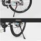 Glueckind bicycle mountain bike footrest aluminum alloy edge support bracket Retractable parking frame Pillow ladder Universal (white) No-mounting hole length adjustable