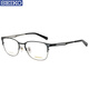 Seiko Seiko Pure Titanium Ultralight Gafas Marco óptico Miopía Miopía Marco Nuevo producto HC1023 Marco + Yishilu 1.60 Roca de cristal de diamantes asféricos