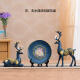 Jiuzhou Deer Creative Deer Ornaments Wine Cabinet Decoration Crafts Living Room Entrance TV Cabinet Modern Simple Home Accessories Pair