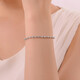 Yuan Shengfu's new PT950 fashionable hollow transfer ball platinum bracelet, fashionable women's versatile platinum bracelet, 6.38g, length 16.5-18.5cm adjustable