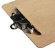 Deli A4 writing board clip multi-function file board clip metal powerful clip meeting clip writing pad poetry recitation pad student information storage clip [brown] no need 4