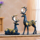 Jiuzhou Deer Creative Deer Ornaments Wine Cabinet Decoration Crafts Living Room Entrance TV Cabinet Modern Simple Home Accessories Pair
