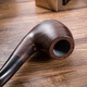 
ADOUS (ADOUS) ebony pipe handmade pipe vintage filter pipe bend 9mm filter element solid wood bucket gift 653 random carving