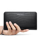 WILLIAMPOLO card bag for men's large capacity genuine leather wallet for men's long top layer cowhide leather multiple card slots for Chinese Valentine's Day gift for boyfriend B-two rows of card slots + multi-functional slots