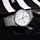 [Golgen) Entièrement automatique MECGEMENT MENSE MONTRE MONTRE MONTRE SIMPLE ET À FOIR MILAN TELANT ULTRA-THIN IMPRÉPRÉE CALENDRES MENSEMENTS 6172M MEN BLANC 6172MPS