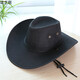Nozhi Meng Western Cowboyhut Männer und Frauen Sonnenhut Strandhut großer Brennhut Sonnenstras
