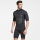 Men's thermal swimsuit short-sleeved one-piece thermal insulation cold-proof swimming 2MM thickened wetsuit winter swimming and snorkeling suit 1069 black L L120-135Jin Jin equals 0.5 kg