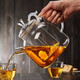 Mesni teapot glass teapot thickened glass teapot large capacity Kung Fu tea set Qiongru pot 1900ml