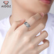 Aido diamond platinum ring for men, pt950 platinum, wide-faced live flower ring, adjustable, weight 7.7-7.9 grams, width about 9mm