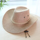 Nozhi Meng Western Cowboyhut Männer und Frauen Sonnenhut Strandhut großer Brennhut Sonnenstras