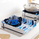 KDF (KDF) KDF kitchen gas stove aluminum foil oil-proof pad oil barrier stove oil-proof cleaning mat protective pad heat insulation pad 2 pieces blue tableware 2 pieces