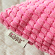 Jinse Huanian corduroy sofa pillow cushion bedside back cushion car waist pillow cover rose red 45*45cm core included