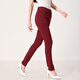 Hengyuanxiang pantalon décontracté pour femmes printemps, automne et hiver pantalon de couleur unie pantalon stretch-pied pantalon droit et à la mode et polyvalent pantalon crayon hyx3271-18 Bourgogne 26 (1,9 pieds de taille)