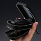 Monbers REAL COWHIDE CAR BAGE LA LLAVE DE LA CAPLA CAPLIMA Men y mujeres Bolsa de teclas portátiles montadas en la cintura Portable [Doble cremallera]