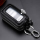 Monbers REAL COWHIDE CAR BAGE LA LLAVE DE LA CAPLA CAPLIMA Men y mujeres Bolsa de teclas portátiles montadas en la cintura Portable [Doble cremallera]