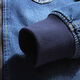 Veste de denim mok taureau jeune veste pilote masculine Col de veste d'automne de baseball Tendance 687 Bleu foncé M suggère 120 Jin [Jin est égal à 0,5 kg]