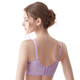 Qianami 2305 large size thin push-up full cup sponge-free bra for women with large breasts and small underwear Violet C85