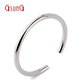 GsunGPt950 Platinum Eternal Promise Smooth Bracelet Platinum Round Stick Bracelet Open Hollow Round Bracelet Needs Customization PSLV068 Platinum PT950 Smooth Bracelet Priced by Gram