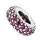 Pandora PANDORA Silver Inlaid Ruby Inspired Small String of Spacer Beads 791359CZR