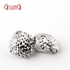 GsunG platinum PT950 faceted earring bracts new shiny platinum ear hooks PED018 need to be customized square ear bracts 3.22-3.25g