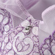 Qianami 2305 large size thin push-up full cup sponge-free bra for women with large breasts and small underwear Violet C85