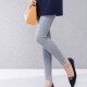 Ai Lusi Ting leggings spring and autumn new Korean style solid color women's pants slim slim elastic tight pants KZ3678 dark blue XXXL