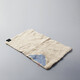 Jiutu Japanese cotton and linen tea towel absorbent thickened Kung Fu tea set accessories cleaning tea towel tea cloth handmade tea towel fabric embroidery rectangular beige