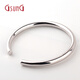 GsunGPt950 Platinum Eternal Promise Smooth Bracelet Platinum Round Stick Bracelet Open Hollow Round Bracelet Needs Customization PSLV068 Platinum PT950 Smooth Bracelet Priced by Gram