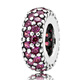 Pandora PANDORA Silver Inlaid Ruby Inspired Small String of Spacer Beads 791359CZR