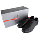 PRADA Men's PLUME SPAZZOLA Series Black Cowhide Casual Shoes 4E2439 OY5 F0002 Size 7.5/41.5