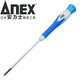 安力士牌（ANEX）进口 精密螺丝刀 螺丝刀 起子 螺丝批 （3522）3.0X100mm 一字