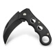 Paulone BOSIDUN series stainless steel back clip eagle claw sharp camping knife outdoor folding knife portable knife 830 black