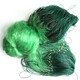 Huaiyu 1.5-3 meters high soft green silk net three-layer wire net fishing net sinking net three-layer net fish net 1.5 meters 3.5 fingers 100 meters green silk three-layer net