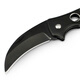 Paulone BOSIDUN series stainless steel back clip eagle claw sharp camping knife outdoor folding knife portable knife 830 black