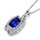 Millais Jewelry 6.07 carat natural tanzanite pendant 4A grade 18K gold inlaid with diamonds birthday gift necklace for women, chain not included, chain can be customized additionally